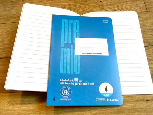Schulheft A5 Lin.4 liniert 90g RC Staufen