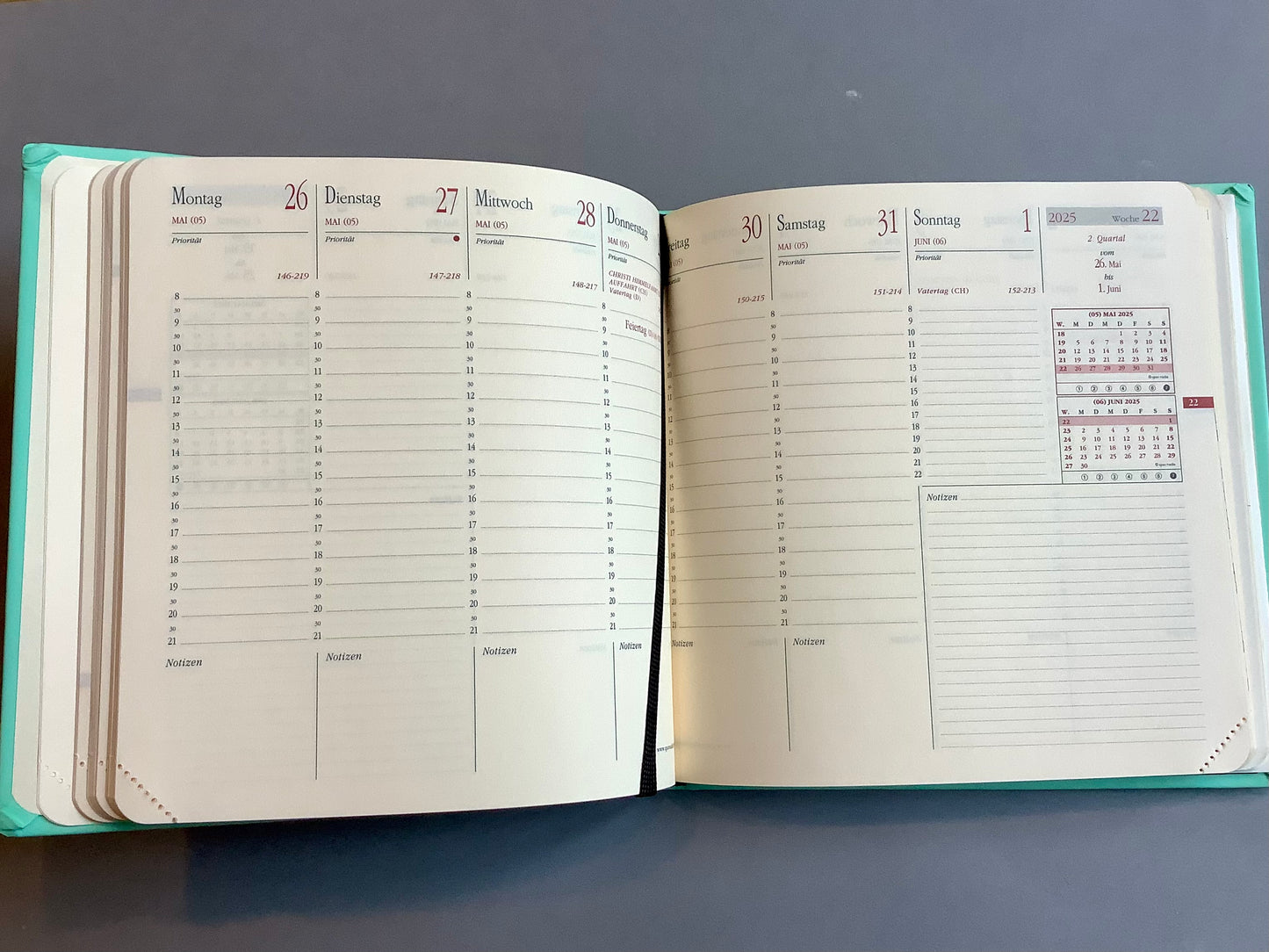Kalender Executif Prestige Silk 16x16cm 2025