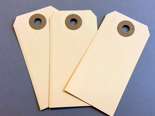 Geschenkanhänger Hängeetiketten Papier-tags Öse 4x8