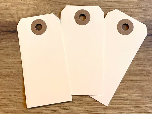 Geschenkanhänger Hängeetiketten Papier-tags Öse 4x8