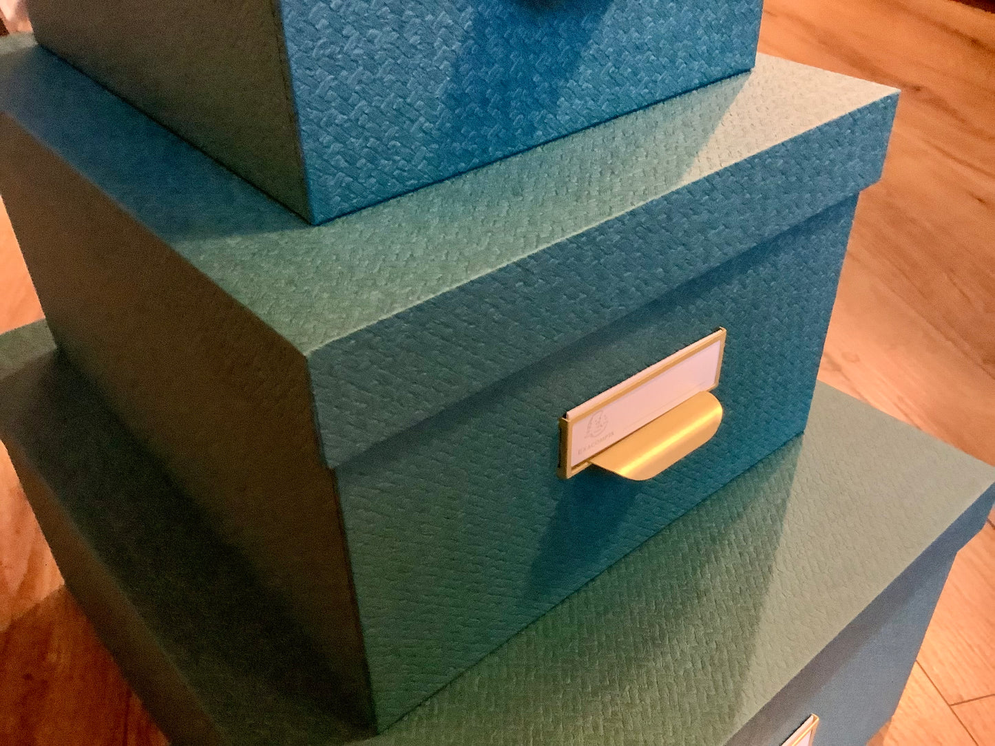 Box Geschenkschachtel petrol Exacompta°