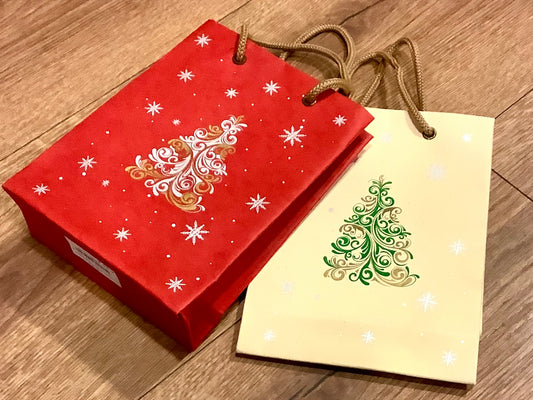 Geschenktasche Weihnachten handgeschöpft°