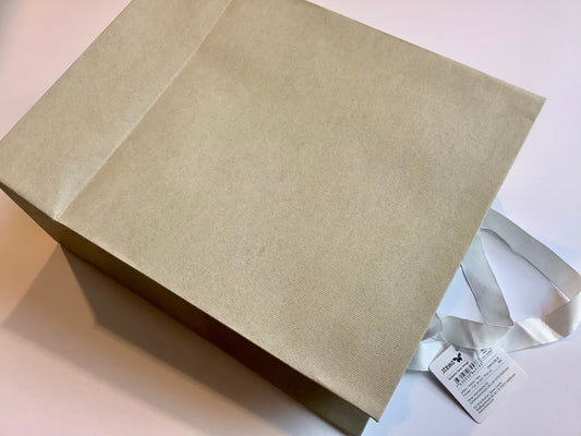 Geschenktasche hellgrau 23x30x13cm Stewo