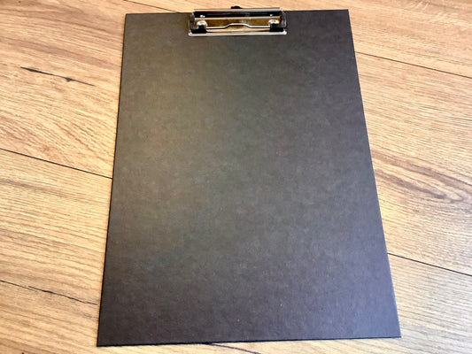 Klemmbrett schwarz Recyclingpappe Falken