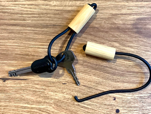 Schlüsselanhänger Holz Zylinder FSC