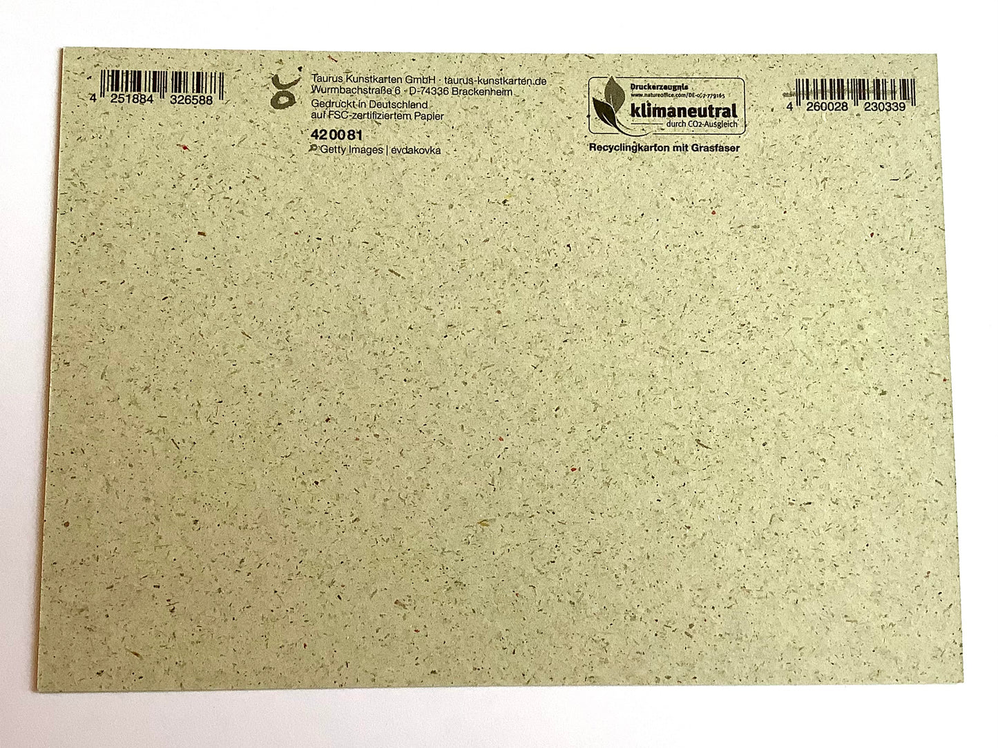 Postkarte Graspapier "Wie schön, dass es dich gibt!"