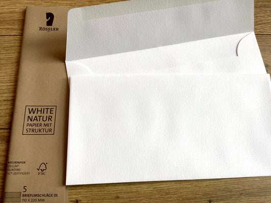 DL-Kuverts 5er "Terra Cotton" 120g Rössler