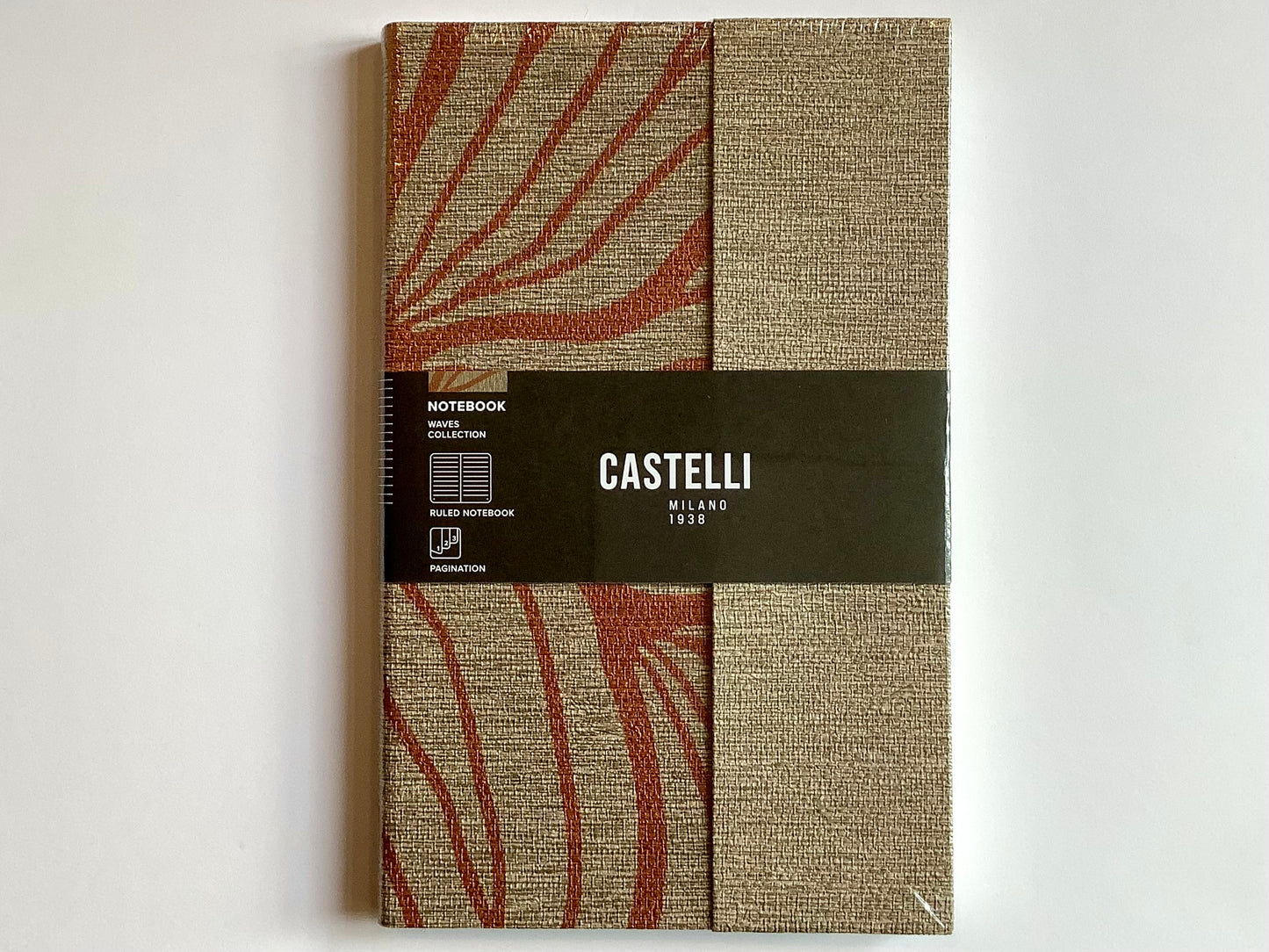 Notizbuch liniert Castelli Waves 13x21cm°