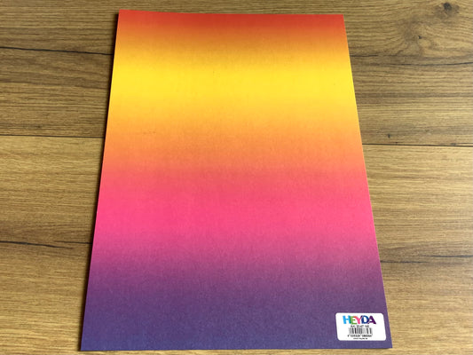 Fotokarton Regenbogen A4 einzeln Heyda