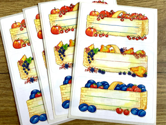 Etiketten Obstkorb Aufkleber HERMA 3604