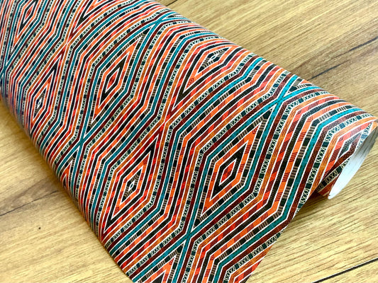 Geschenkpapier Ethno Raute 50x70 RC