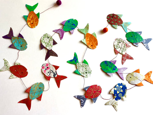 Girlande Fische Nepal 185cm