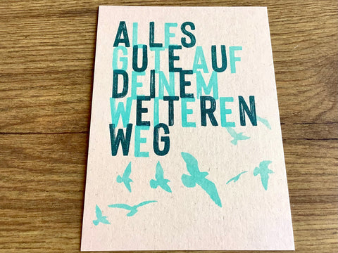 Postkarte Alles Gute auf deinem Weg (Togethery)