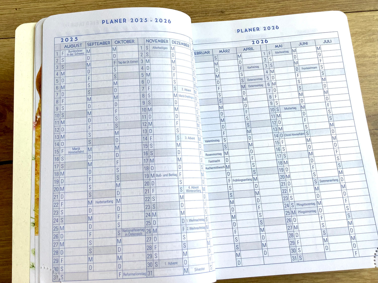 Schulkalender Green Tageskalender 1T/1S 12x17cm 25/26°