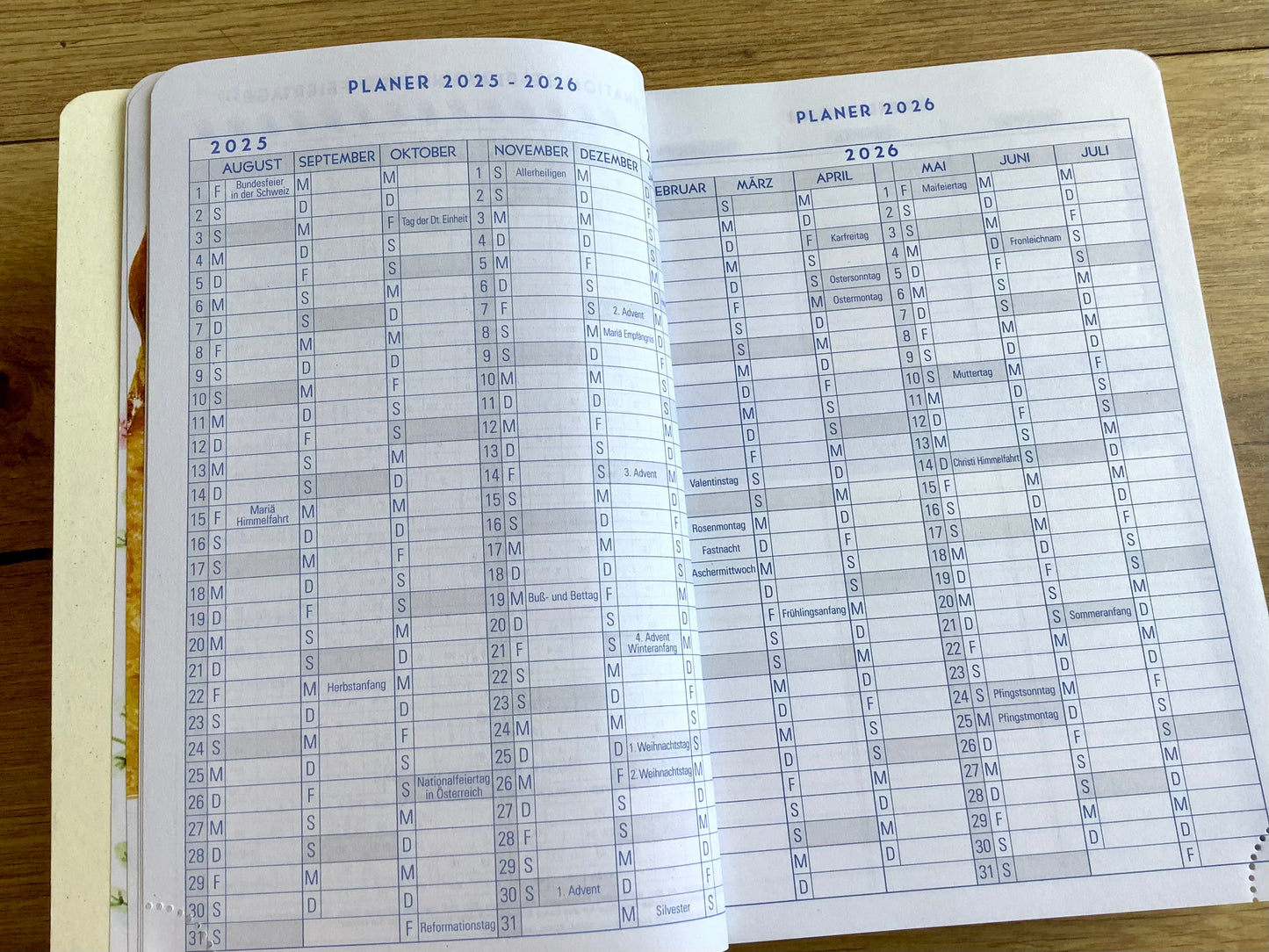 Schulkalender Green Tageskalender 1T/1S 12x17cm 25/26°