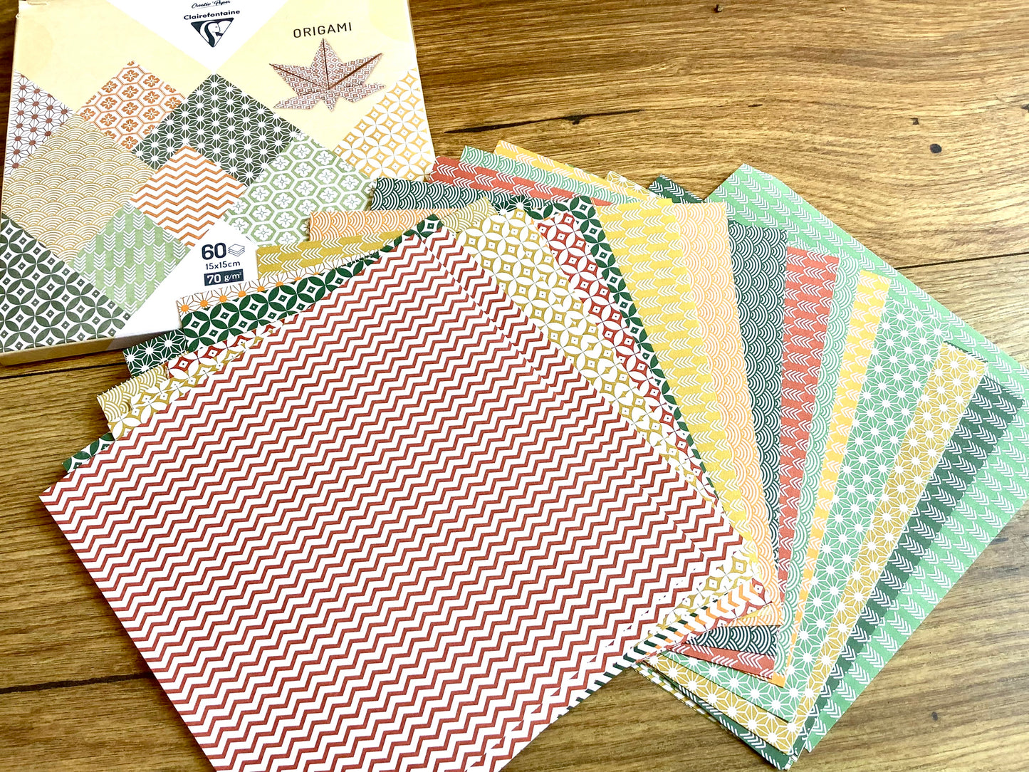 Faltpapier Origami 60 Blatt 15x15cm Clairefontaine°