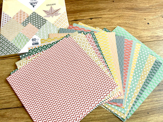 Faltpapier Origami  60 Blatt 15x15cm Clairefontaine°