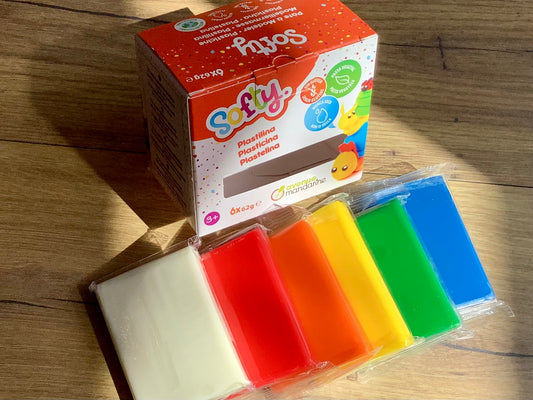 Knete Softy 6 x 62g Plastillin