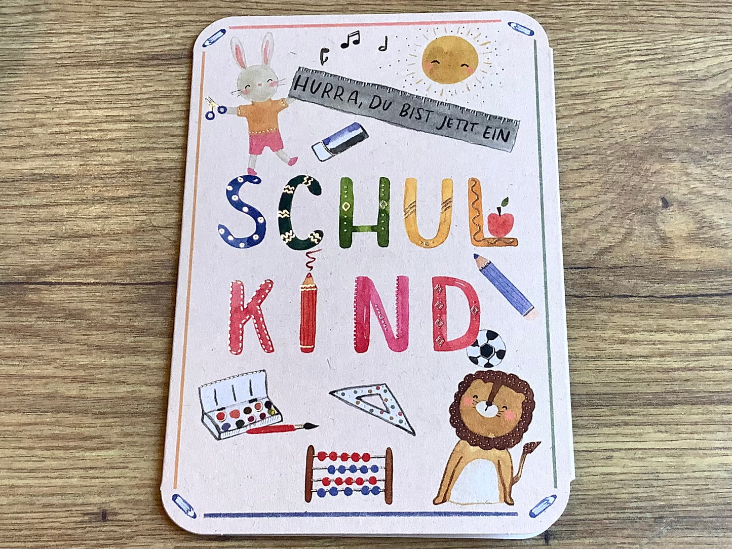 Briefkarte Zuckerrohr "Hurra Schulkind" (taurus)