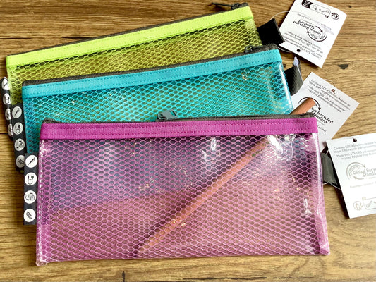 Reißverschlusstasche transparent farbig RC°