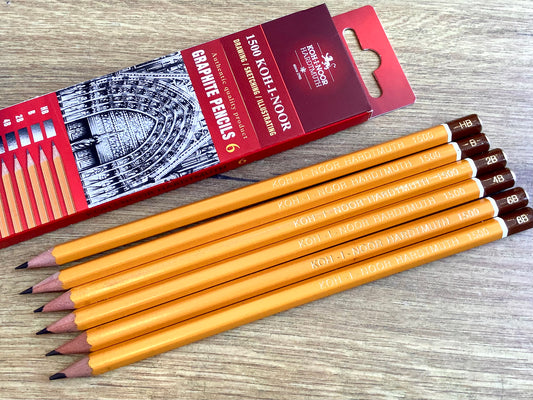 Set 6 Bleistifte KOH-I-NOOR HB-8B