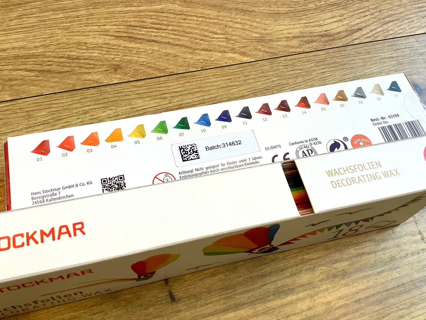 Wachsfolien Stockmar 18 Farben