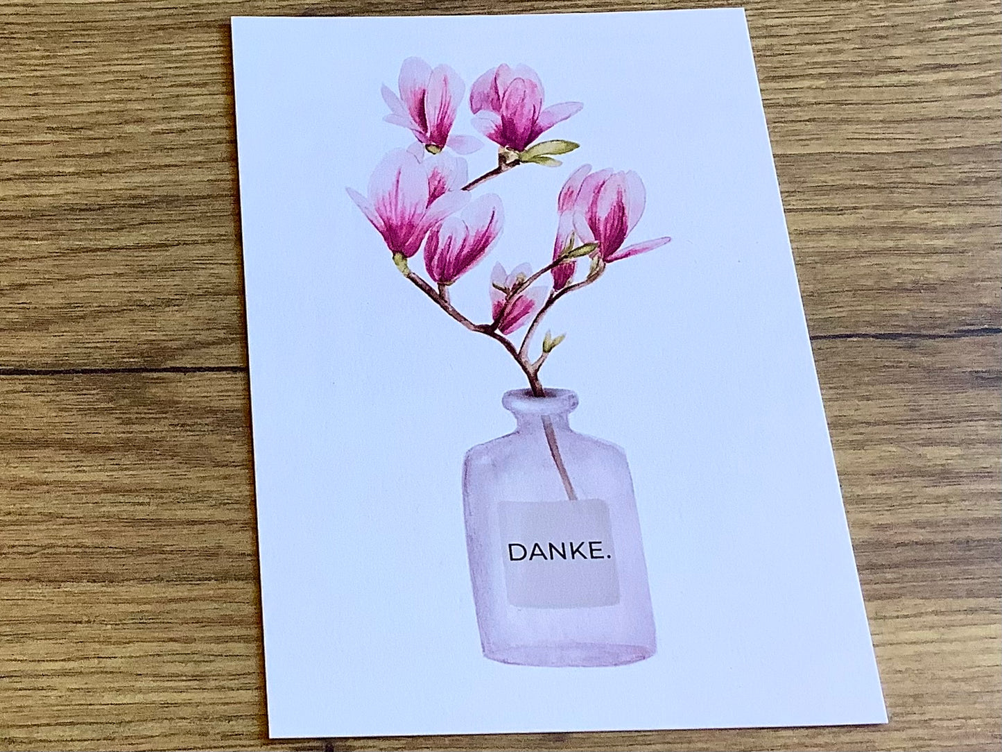 Postkarte DANKE Magnolie (authentica)