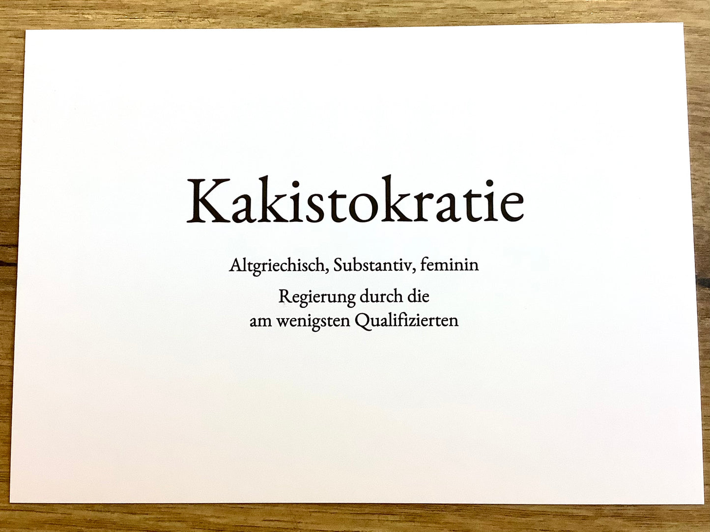 Postkarte Wortschatz daniels cards°