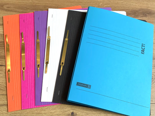 Schnellhefter farbig-sortiert orange pink lila weiß schwarz blau