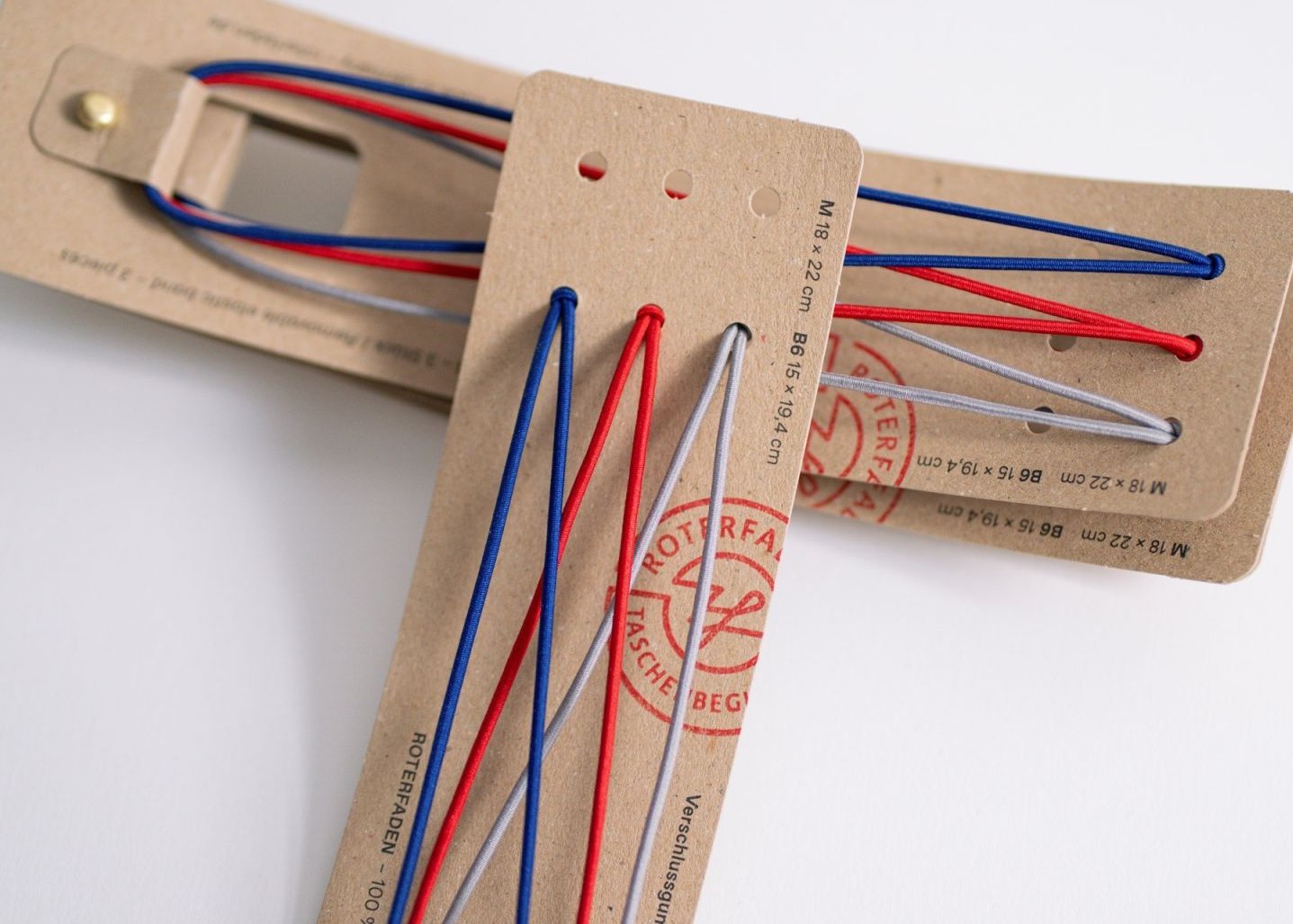 Verschlussgummis für Taschenbegleiter M (A5) Roterfaden