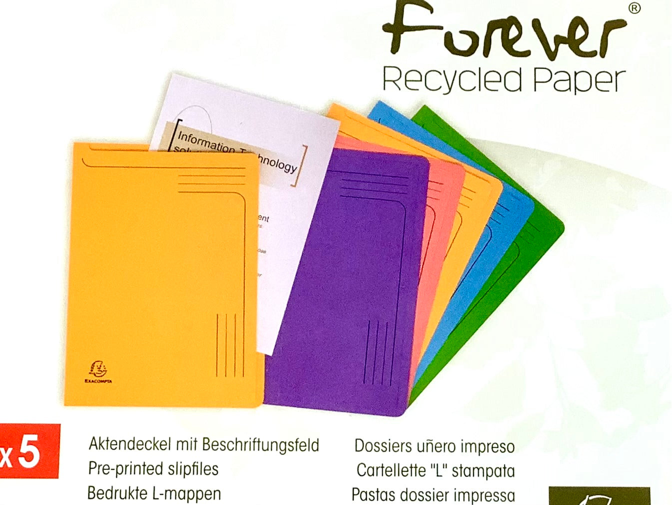 Aktenmappen 5 Farben Forever°