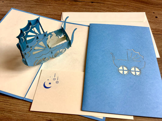 3D-Karte Kinderwagen°