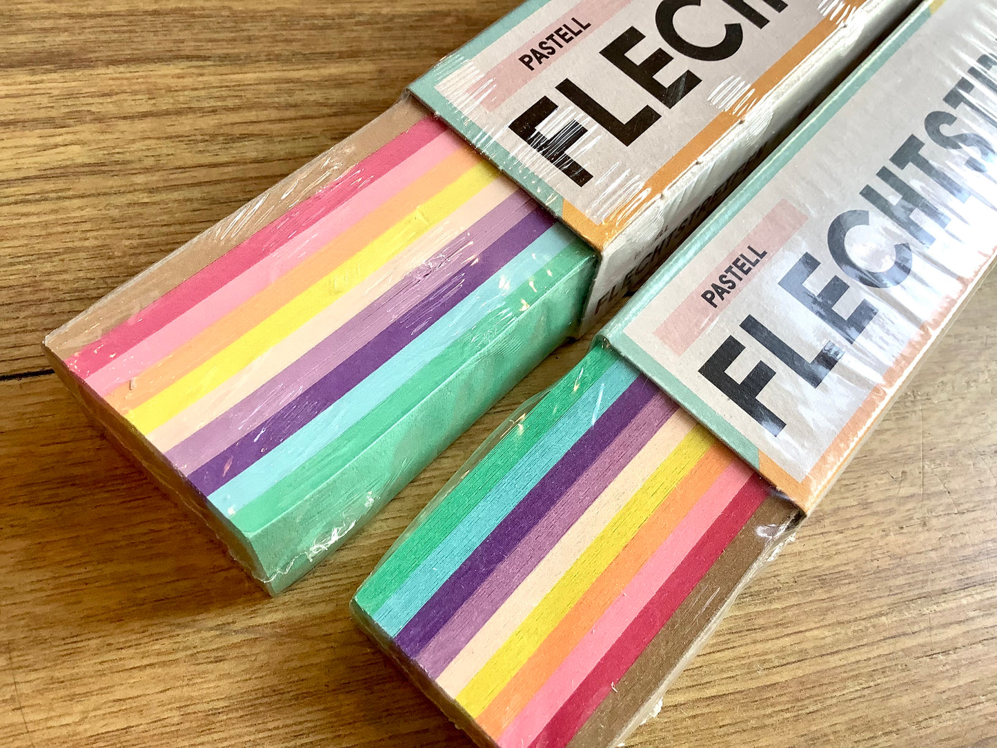 Papierstreifen 200 Flechtstreifen 50cm lang bunt folia°