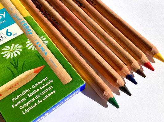 Buntstifte von Lyra: SuperFerby 6er natur (unlackiert) - bei Polly Paper, Umweltfreundliche Schreibwaren in Berlin-Mitte