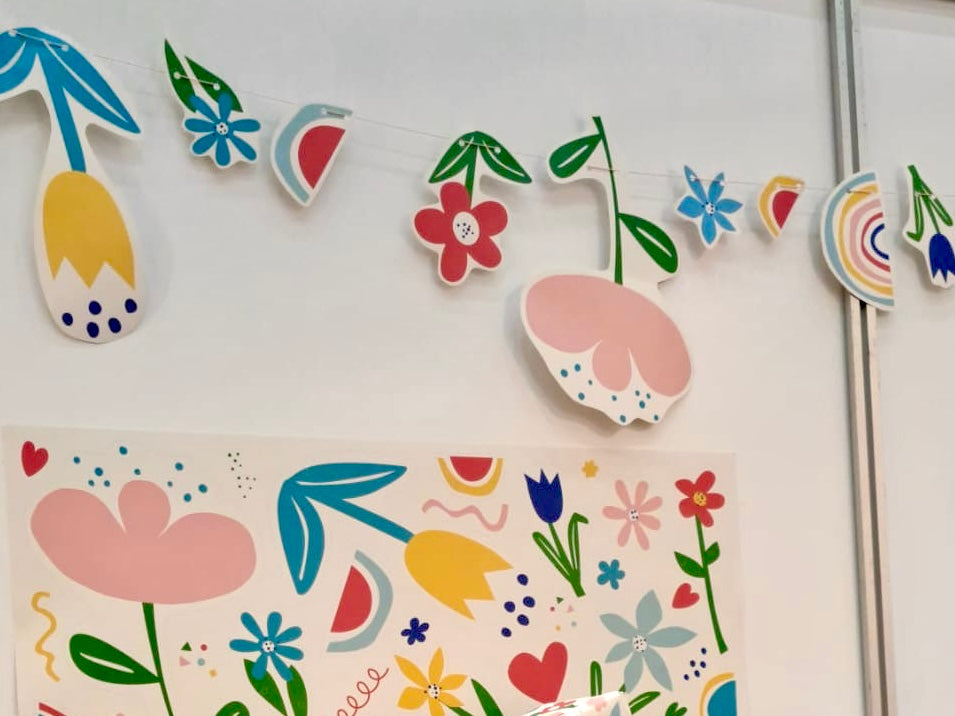 Bastelbogen 48x69 Flower Power (Bow&Humm.)