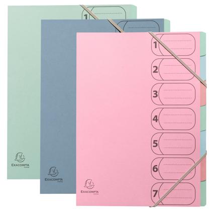 Fächermappe 7tlg. pastell RC
