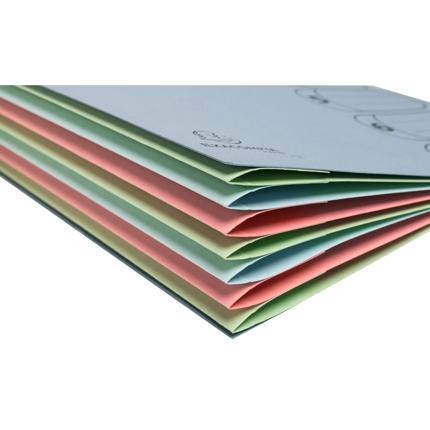 Fächermappe 7tlg. pastell RC