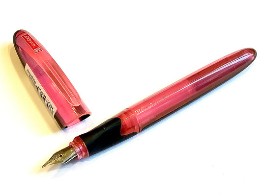 Füller BRUNNEN transparent pink-schwarz