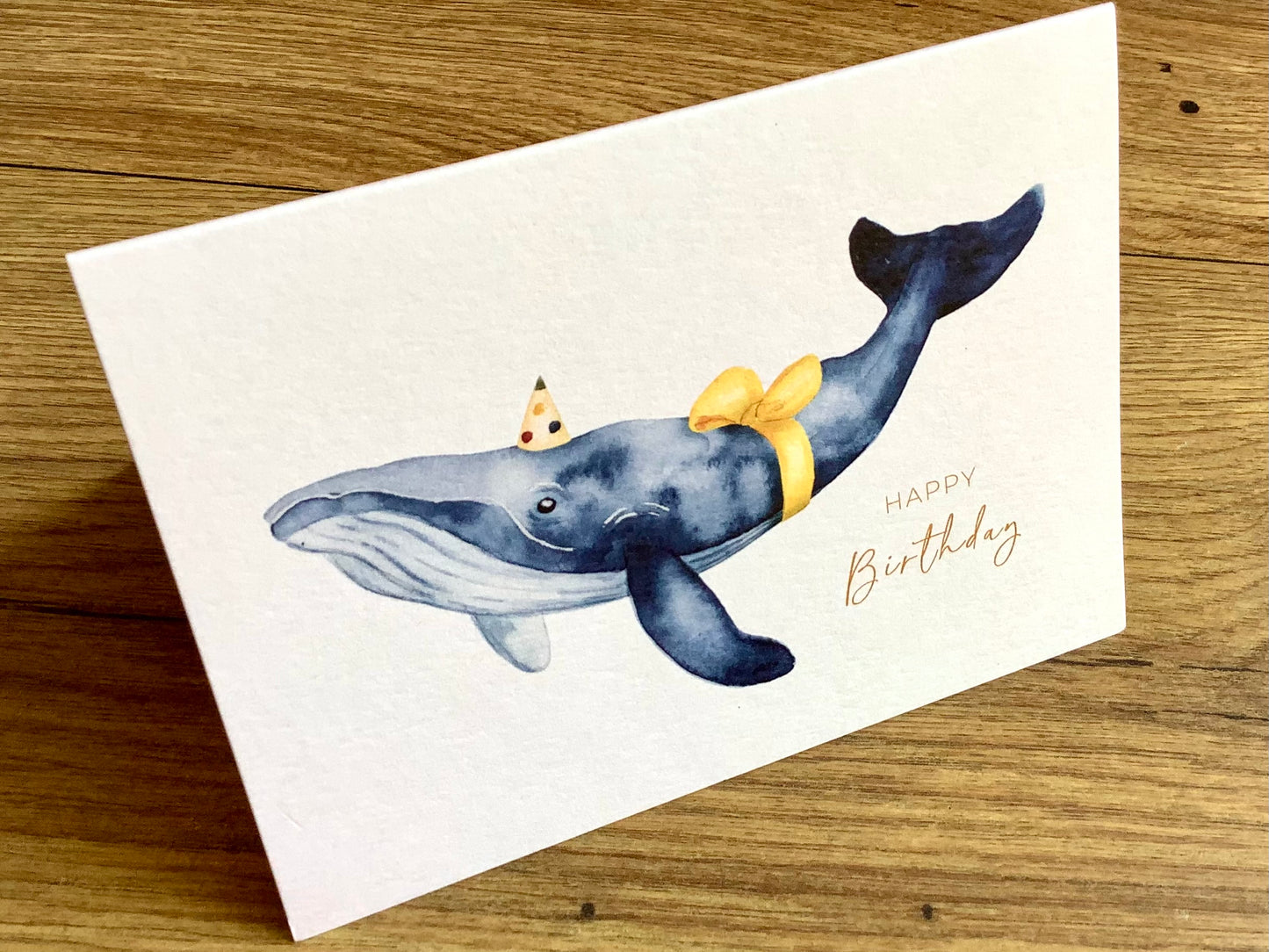 Briefkarte Wal Happy Birthday (authentica)