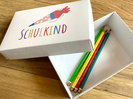 Geschenkschachtel zum Schulanfang (17x11cm)