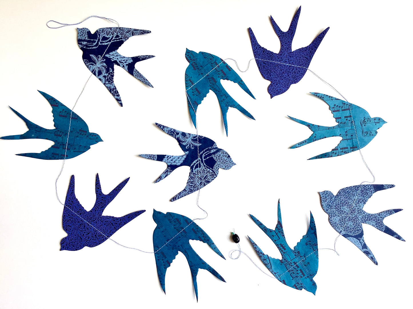Papier-Mobile Blue Note Schwalben (Lamalí)