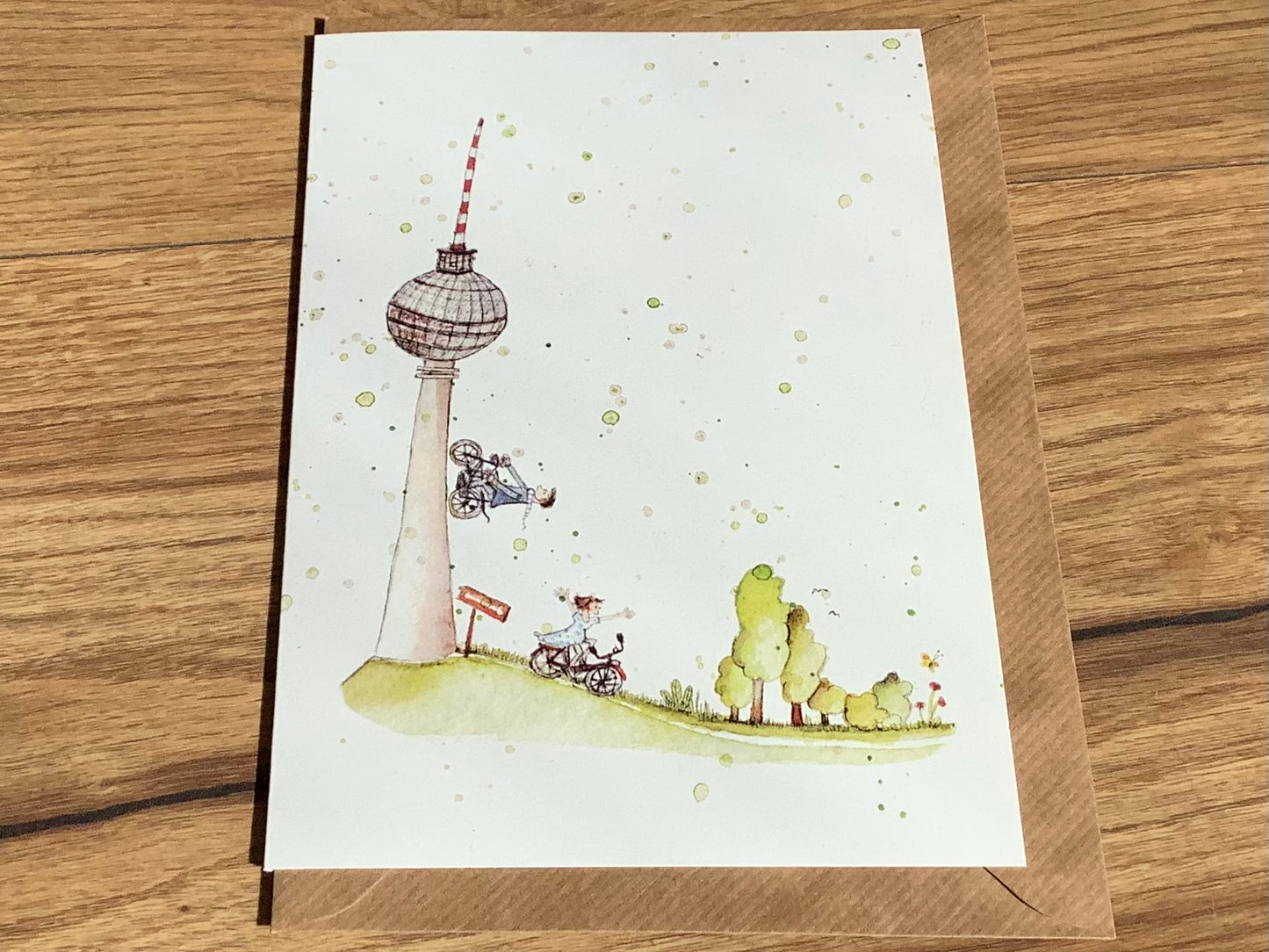 Maxi-Karte A5 Fernsehturm Berlin (Erichsen)
