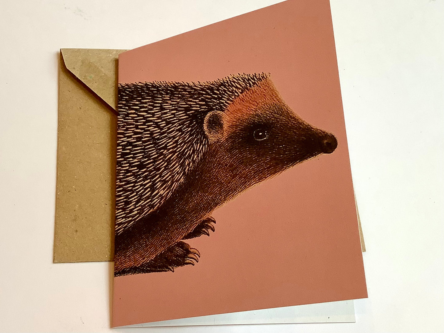 Kleine Grußkarte Igel "Kiss" A7 („30x40“)