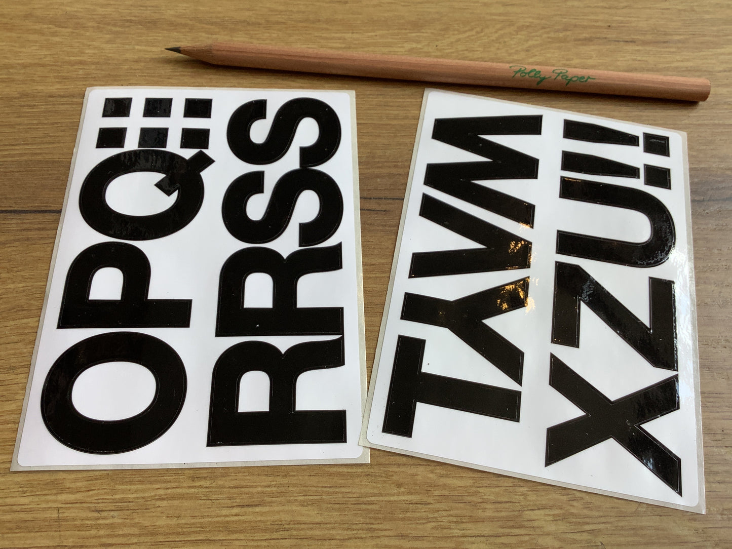 Buchstaben Sticker 33mm A-N / O-Z°