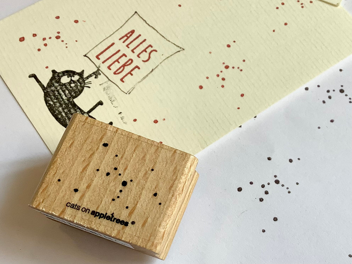 Holzstempel Konfetti (Cats on appletrees)°
