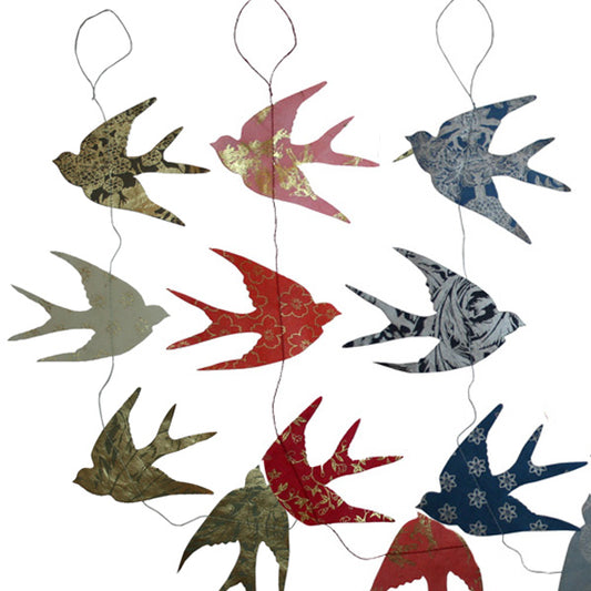 Girlande Papier-Mobile Schwalben Lamali°