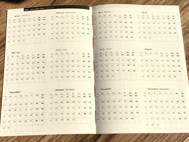 Kalender M (A5) Roterfaden 2026