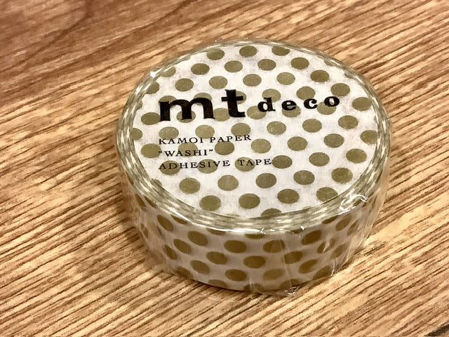mt washi tape gold Punkte dot2 7m
