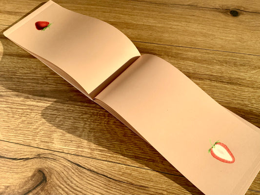 Notizblock Erdbeere 10x21cm "30x40" RC