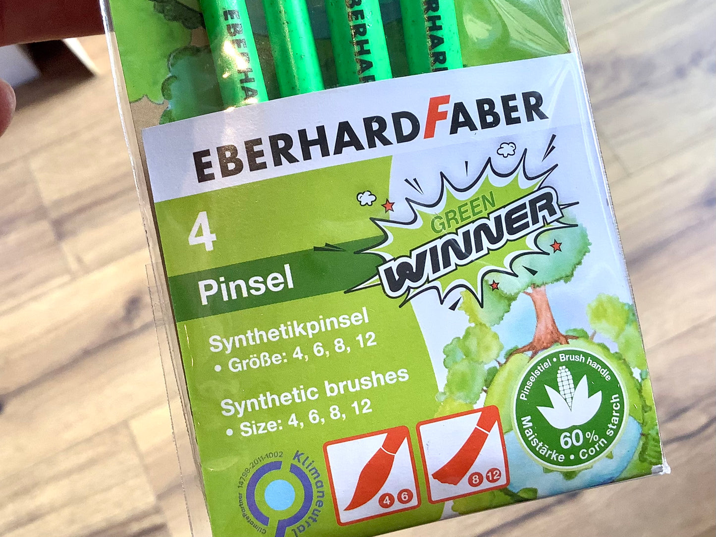 Pinsel 4er-Set Faber Green Winner°